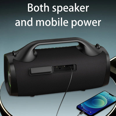 100W Wireless Speaker-24000mAh Battery, IPX5 Waterproof, Loud Stereo Sound, Strong Bass, Family, Car, Outdoor, Camping, Party