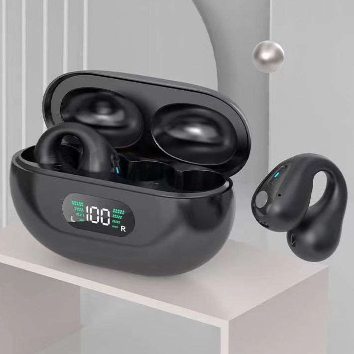 Bone Conduction Headphones, TWS Earbuds, Ear Clip, Bluetooth, 5.3, Touch, Wireless Earphone In-Ear Bass HIFI Sports Headset