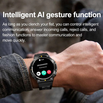 MAX18 Men Smartwatch, AMOLED, 1.43inch Screen, BT Calls, Gesture Control, AI
