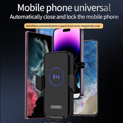 Wireless Car Charger, 15W Fast Charging, Phone Holder