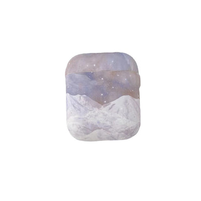 Frosted Snow Mountain Protective Case Soft Shell Bluetooth Headphone Shell Simple